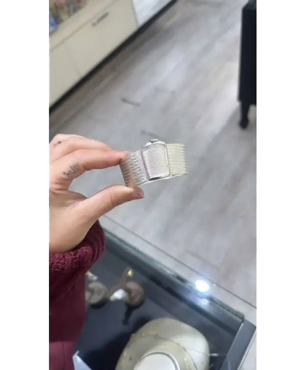 925 Ayar Gümüş 10 Sıra Hasır Bileklik