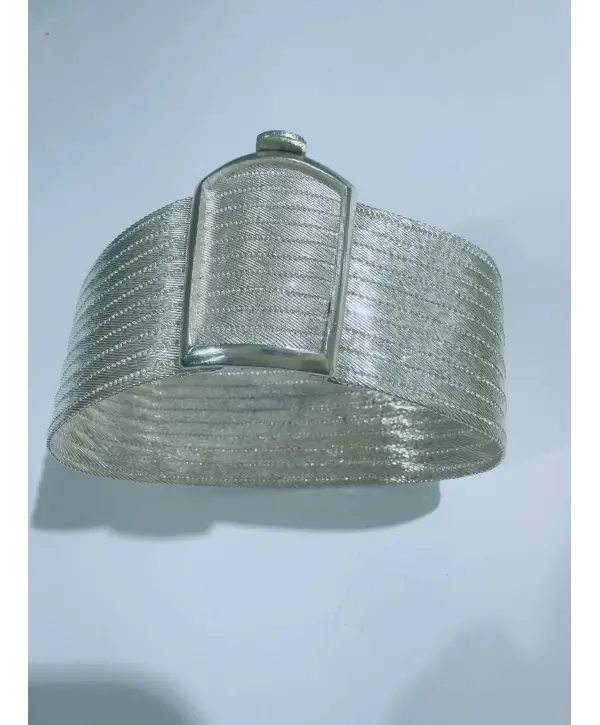 925 Ayar Gümüş 10 Sıra Hasır Bileklik