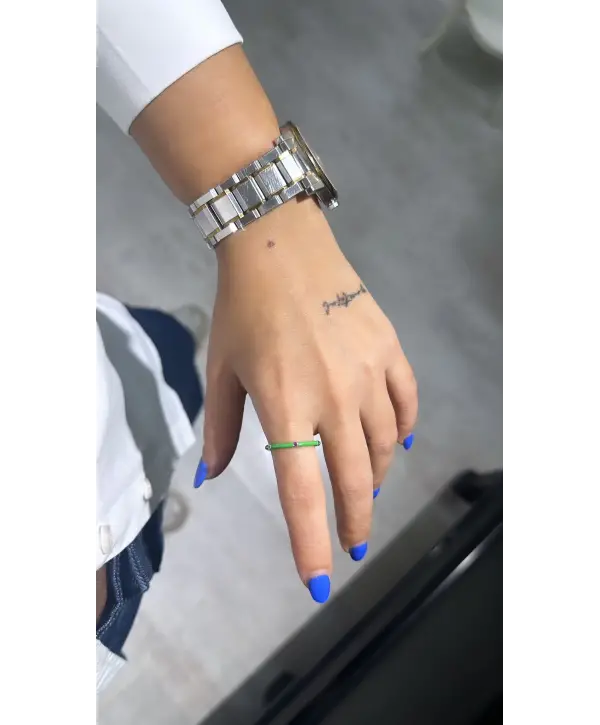 925 Ayar Gümüş Yeşil Mineli Yüzük