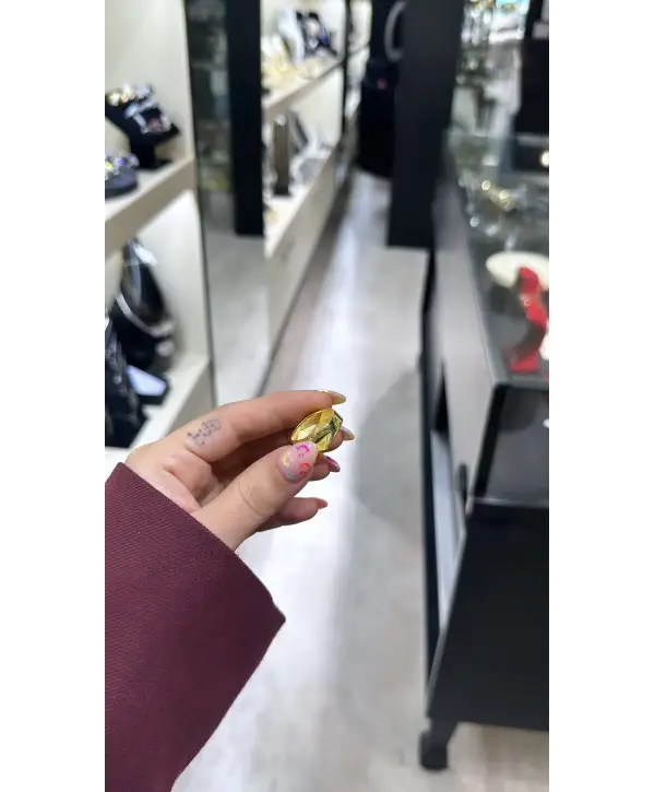 925 Ayar Gümüş Altın Model Taşsız Yüzük