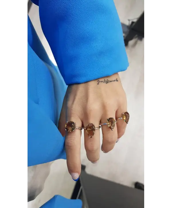 925 Ayar Gümüş Zultanit Taşlı Yüzük