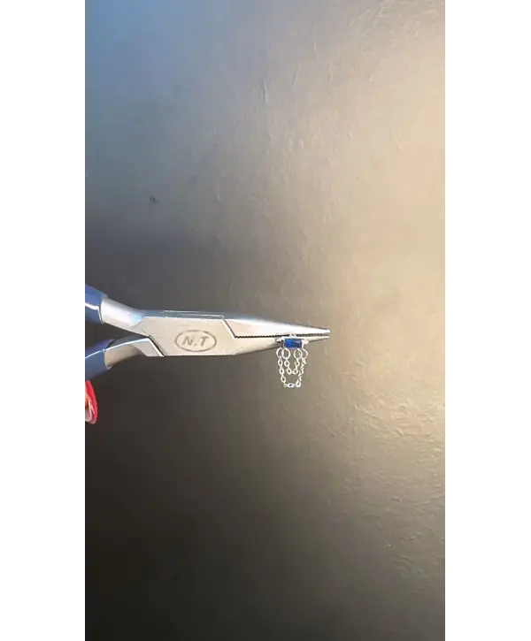 Çelik 316 L  Mavi Taşlı Piercing