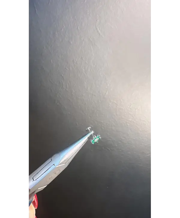 Çelik 316 L Yeşil Renkli Piercing