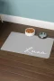 MAtGo Pati Hayvana isme Özel Fotoğraflı Beslenme Matı Kaymaz Sıvı Geçirmez Kedi Köpek Mama Paspası 50x70cm