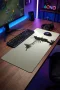 SonicTouch Kuzgun ve Samuray Dikişsiz Xxl Gamer Oyuncu Masaüstü Siyah Beyaz Klavye Mouse Pad 40x90Cm