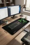 SonicTouch UltraGrand Siyah ve Neon Yeşili Kartal Dikişsiz Xxl Gaming Oyuncu Masaüstü Klavye Mouse Pad 40x90Cm