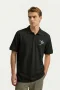 Hawk Era T-Shirt Erkek Siyah Beyaz Polo Yaka Kısa Kol Tişört Güçlü Duruş, Sınırsız Rahatlık