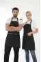 Hawk Era Önlük Şef Garson Restaurant Kafe Aşçı Mutfak Barista Kuaför Siyah iş Önlüğü İki Cepli