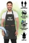 Hawk Era Önlük Kişiye İsme Firmaya Özel Şef Garson Restaurant Kafe Aşçı Mutfak Barista Kuaför Siyah iş Önlüğü