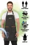 Hawk Era Önlük Kişiye İsme Firmaya Özel Şef Garson Restaurant Kafe Aşçı Mutfak Barista Kuaför Siyah iş Önlüğü