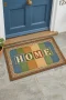 Valerine Life Home Retro Vintage Çizgili Dijital Baskılı Ev Ofis İşyeri Kapı Önü Paspası 45x70cm