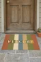 Valerine Life Retro WELCOME Dijital Baskılı Ev Ofis İşyeri Kapı Önü Dış Paspası 45x70cm