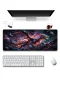 SonicTouch Galaksi Ejderhası Siyah Dikişsiz Pürüzsüz Sıvı Geçirmez XXL Gamer Klavye Mousepad 40x90cm