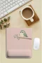 SonicTouch Pembe Bilek Destekli Minnoş Kuş Dikdörtgen Pürüzsüz Yüzey Ergonomik Mouse Pad 18x22cm