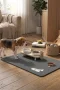 MAtGo Pati Evcil Hayvan Beslenme Matı Kemik Figürlü Su Geçirmez Kaymaz Gri Kedi Köpek Mama Paspası 50x70cm