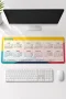 SonicTouch 2027 Takvimli Klavye Mousepad 40x90cm Dikişsiz Pürüzsüz Sıvı Geçirmez Yüzey Kaymaz Taban