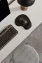 SonicTouch Bilek Destekli Siyah Damla Tipi Pürüzsüz Yüzey Dikişsiz Gamer Oyuncu Mouse Pad 20x22cm