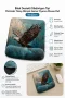 SonicTouch Bilek Destekli Mouse Pad 18x22cm Göklerin Kralı Kartal Mavi Dikdörtgen Pürüzsüz Yüzey