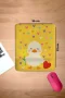 SonicTouch Bilek Destekli Kalpli Ördek Temalı Sarı Dikdörtgen Pürüzsüz Yüzey Dikişsiz Mouse Pad 18x22cm