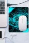 SonicTouch Fütüristik Yeşil Gaming Oyuncu Masaüstü Dikişsiz Mouse Pad Altlığı 17x21cm