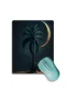 SonicTouch Gece Mavisi Ay ve Palmiye Desenli Kaydırmaz Gaming Oyuncu Dikişsiz Mouse Pad17x21cm