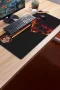 SonicTouch Klavye Mousepad 40x90cm aslan figürlü sarı kırmızı kişiye özel isimli fotoğraflı