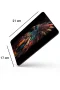 SonicTouch Kızılderili Kartal Temalı Kaydırmaz Gaming Oyuncu Dikişsiz Siyah Yeşil Mouse Pad17x21cm