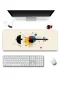 SonicTouch Klavye Mousepad 32x70cm Mondrian Kemanı Dikişsiz Pürüzsüz Sıvı Geçirmez Kaymaz Taban