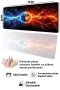 SonicTouch Klavye Mousepad 32x70cm Kozmik Denge Dikişsiz Pürüzsüz Sıvı Geçirmez Kaymaz Taban
