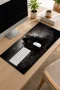 SonicTouch Klavye Mousepad 32x70cm Kara Kehanet Dikişsiz Pürüzsüz Sıvı Geçirmez Kaymaz Taban