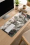 SonicTouch Klavye Mousepad 32x70cm Beyaz Kaplan Tapınağı Pürüzsüz Sıvı Geçirmez Kaymaz Taban