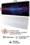 SonicTouch Klavye Mousepad 32x70cm Siber Doku Dikişsiz Pürüzsüz Sıvı Geçirmez Kaymaz Taban