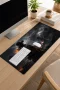 SonicTouch Klavye Mousepad 32x70cm Ateş Hattı Dikişsiz Pürüzsüz Sıvı Geçirmez Kaymaz Taban