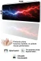 SonicTouch Klavye Mousepad 32x70cm iki Kutup Dikişsiz Pürüzsüz Sıvı Geçirmez Kaymaz Taban