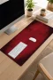 SonicTouch Klavye Mousepad 32x70cm Kızıl Doku Dikişsiz Pürüzsüz Sıvı Geçirmez Kaymaz Taban