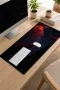 SonicTouch Klavye Mousepad 32x70cm Gotik Göl Dikişsiz Pürüzsüz Sıvı Geçirmez Kaymaz Taban
