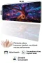 SonicTouch Klavye Mousepad 32x70cm Neon Hayat Ağacı Dikişsiz Pürüzsüz Sıvı Geçirmez Kaymaz Taban