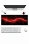 SonicTouch Klavye Mousepad 32x70cm Kızıl Akım Dikişsiz Pürüzsüz Sıvı Geçirmez Kaymaz Taban