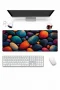 SonicTouch Klavye Mousepad 32x70cm Kintsugi Çakılları Dikişsiz Pürüzsüz Sıvı Geçirmez Kaymaz Taban