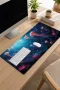 SonicTouch Klavye Mousepad 32x70cm Işıltılı Derinlikler Dikişsiz Pürüzsüz Sıvı Geçirmez Kaymaz Taban