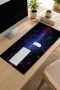 SonicTouch Klavye Mousepad 32x70cm Siber Doku Dikişsiz Pürüzsüz Sıvı Geçirmez Kaymaz Taban