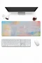 SonicTouch Klavye Mousepad 32x70cm Pastel Tuval Dikişsiz Pürüzsüz Sıvı Geçirmez Kaymaz Taban