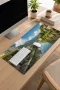 SonicTouch Klavye Mousepad 32x70cm Yeşil Kanal Dikişsiz Pürüzsüz Sıvı Geçirmez Kaymaz Taban