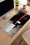 SonicTouch Klavye Mousepad 32x70cm Kızıl Katana Dikişsiz Pürüzsüz Sıvı Geçirmez Kaymaz Taban