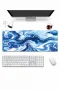 SonicTouch Klavye Mousepad 32x70cm Buzul Girdabı Dikişsiz Pürüzsüz Sıvı Geçirmez Kaymaz Taban