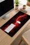 SonicTouch Klavye Mousepad 32x70cm Kızıl Akım Dikişsiz Pürüzsüz Sıvı Geçirmez Kaymaz Taban