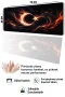 SonicTouch Klavye Mousepad 32x70cm Alev Hilali Dikişsiz Pürüzsüz Sıvı Geçirmez Kaymaz Taban