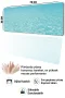 SonicTouch Klavye Mousepad 32x70cm Mavi Huzur Dikişsiz Pürüzsüz Sıvı Geçirmez Kaymaz Taban