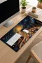 SonicTouch Klavye Mousepad 32x70cm Kozmik Mozaik Yol Dikişsiz Pürüzsüz Sıvı Geçirmez Kaymaz Taban