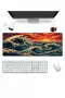 SonicTouch Klavye Mousepad 32x70cm Japon Gün Batımı Dikişsiz Pürüzsüz Sıvı Geçirmez Kaymaz Taban